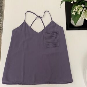 Naked Zebra Lavender Strappy Tank Top